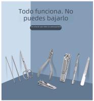 Kit De Manicura Y Pedicura En Acero Inoxidable Herramientas De Cuidado De Uñas Y Pies Incluye Tijeras De Cutícula Y Afeitadora De Piel Muerta - details 3