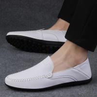 Zapatos Casuales Para Hombre De Cuero Legítimo Lujo Italiano Mocasines Hechos a Mano Transpirables Botines Slip-On Talla Grande - details 20