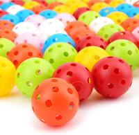 50pcs Balones De Práctica De Golf 42mm 26 Huecos Plásticos Para Interior Material PE Juguete De Agujero Para Niños - details 3