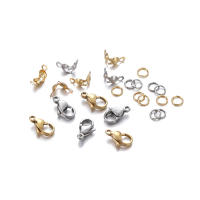 80Pcs/Set Broches De Langosta De Acero Inoxidable Para DIY Pulseras Collares Cadenas De Joyería Conexión De Anillos Saltarines Y Cierres De Bola - details 2