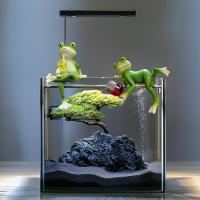 1/3pcs Pequeños Decoraciones De Rana Creativa Para Borde De Maceta Figuras De Rana Sentada Acostada Y Stando Para Jardín Y Decoración Del Hogar - details 2