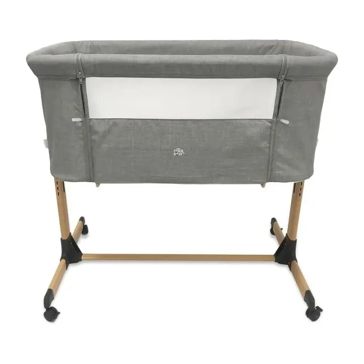 Interbaby Minicuna Colecho STUCK TO ME Gris Conjunto Minicuna de aluminio, Vestidura y Bolsa de transporte - 1