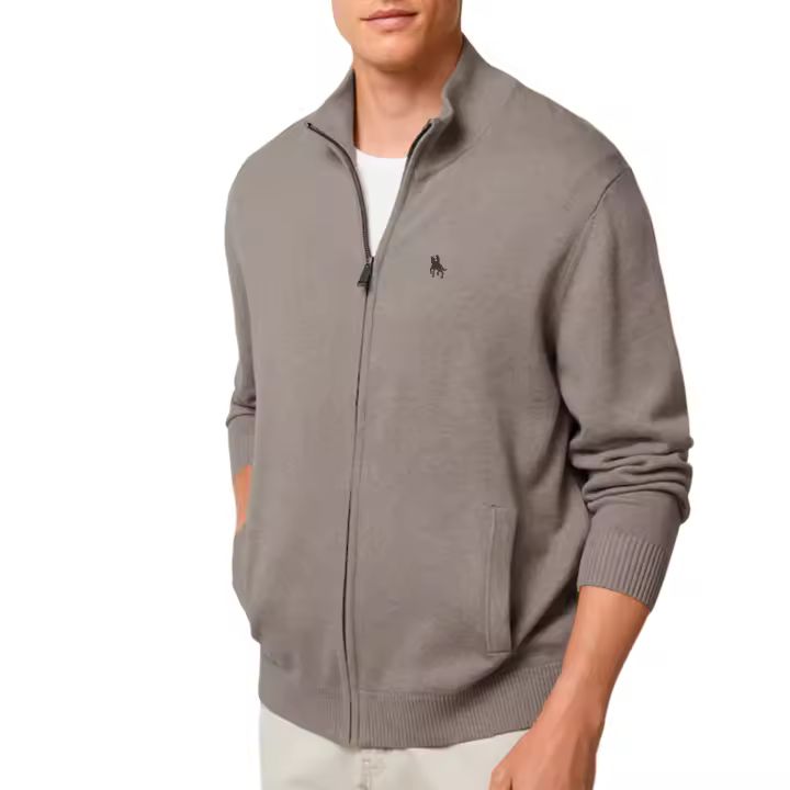 S&C - Cárdigan de Punto - Chaqueta de Punto de Vestir Formal - Manga Larga y Cierre Cremallera - Fabricado en España - Tallas grandes - 1
