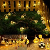 Luz De Navidad De Bola Marruecos En Cadena 1PC 1.5M/3M/6M Con Caja De Batería Decoración De Árbol De Navidad Lámpara Colgante - details 9