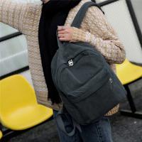Mochila De Corduroy Para Mujer Estilo Casual Color Sólido Bolsa De Hombro Con Capacidad Para Computadora Y Zapatos - details 5