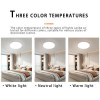 Luz De Techo LED Circular Para Dormitorio Y Balcón Iluminación Interior Fría Y Cálida 18W 24W 36W 48W Vota AC85-265V Luz De Techo Self-Contained - details 3