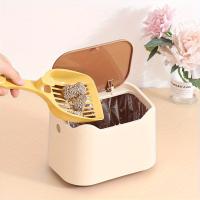 Caja De Limpieza Para Gatos Pequeña Y Ecológica Con Recogido De Basura Y Rascador Integrado Material PP Silencioso Y Cubierto Para El Hogar - details 1