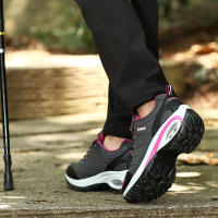 Zapatos De Trekking Para Mujer Cuero Sintético Y TPU Antideslizante Transpirables Para Caminata Montaña Senderismo Acampar Y Escalada - details 6
