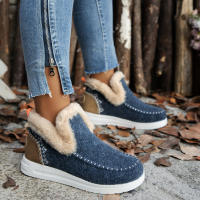 SP Nuevos Zapatos de Algodón de Invierno para Mujer, Talla Grande, sweatshirt, engosados, Raw Borde, - details 0