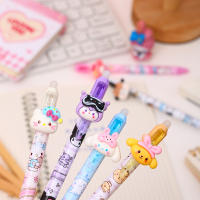 Sanrio Dibujos Animados 12/36pcs Bolígrafo De Gel Erasable De Resina Lindo Para Estudiantes Regalo De Papelería Azul Con Firmas - details 2
