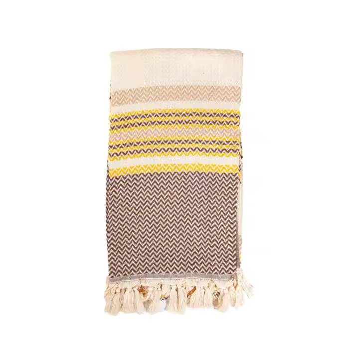 FOUTA EXTRA SUAVE ZIGZAG BEIGE - 1