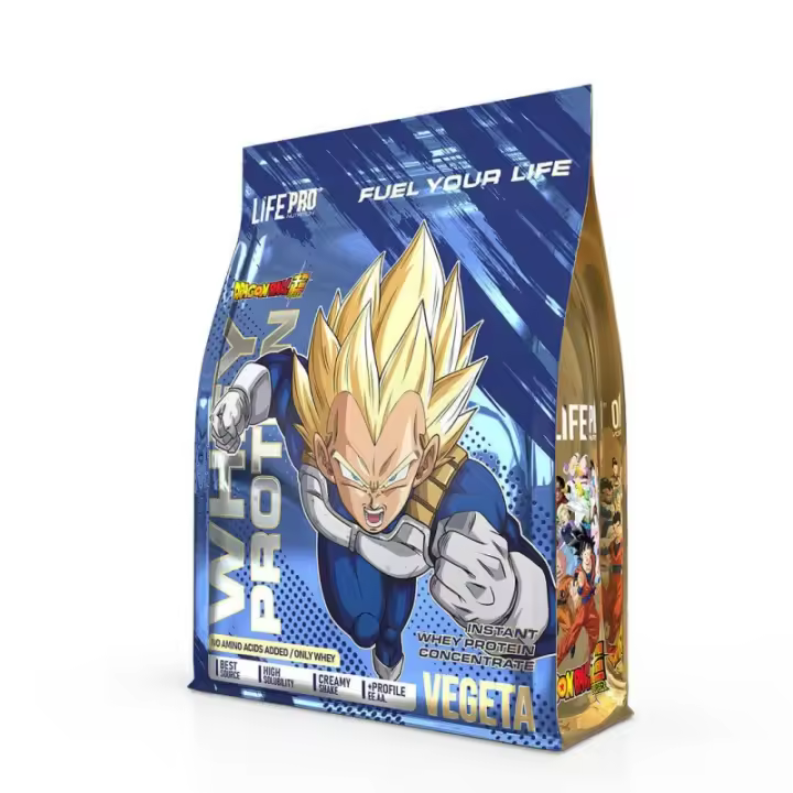 LIFE PRO NUTRITION WHEY DRAGON BALL SUPER EDITION VEGETA 900G - Concentrado de Proteína - Rompe Límites como auténtico Saiyan - 1