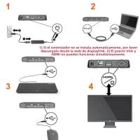 Estación De Trabajo USB 3.0 a HDMI O VGA 7-en-1 Adaptador De Video Displaylink Para Macs M1/M2/M3 Y Windows Con Chip DisplayLink - details 6