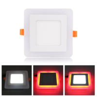 Panel De Techo LED Recubierto RGB Con Control Remoto 6W/9W/16W/24W Redondo/Cuadrado Luz De Bajo Con Driver AC85-265V Para Foyer - details 8