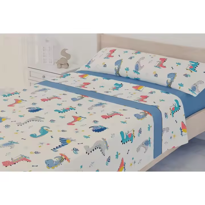 JIMENÉZ HOME: JUEGO DE SABANAS  TRES PIEZAS INVIERNO INFANTILES CALIDAD PIRINEO TACTO MUY SUAVE EXTRA CONFORT. - 1