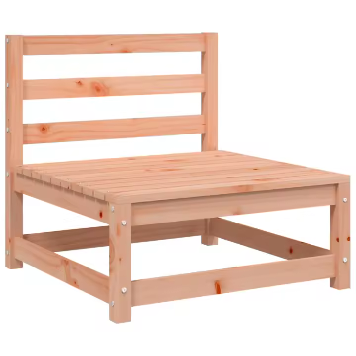 vidaXL Sofá jardín sin reposabrazos madera maciza de pino 70x70x67 cm Pino natural, Pino blanco, Marrón pino Conjunto Terraza Muebles Jardín Exterior Juego de Muebles de jardín Mueble Jardín Exterior Muebles de Salon Exterior - 1