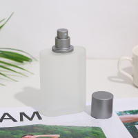 Botella De Perfume Reutilizable De Vidrio Sandblastida De 30ml Con Tapa De Cierre Para Líquidos Y Maquillaje Dispensador De Misting Fin - details 2
