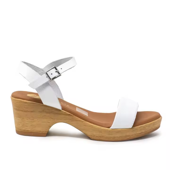 Sandalias plataforma mujer TINA KIZ 5376 SANDALIA CHAROL BLANCO 31522 24V - 1
