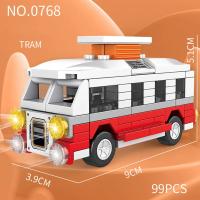 Nuevos Bloques De Construcción Ciudad Serie 8/1PCS Autobús Escolar Camper Camión Ambulancia Modelo Juguetes Educativos Para Niños Regalo Para Niños - details 3