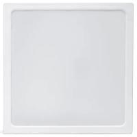 Downlight LED de superficie 24W Código de barras: 8433325291112 temperatura del color:6500K Caudal luminoso,:2700lm Protección IK:IK03 Dimension:L289*W289*H38. Montaje es de superficie,de metal blanco. Luz directa hacia bajo. - details 1