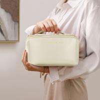 1-4 Uds Bolsa de Cosméticos de Viaje de Gran Capacidad, Bolsa de Maquillaje de PU, Bolsa de Lavado de Viaje Multifuncional y Portátil de Viaje con Asa y Cremallera, para Viajes, Baño - details 6