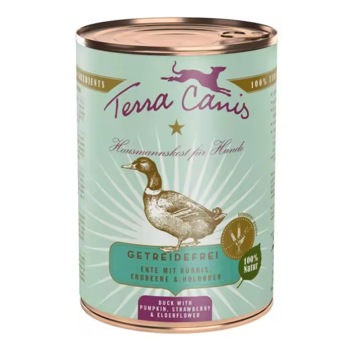 Terra Canis Grain Free Pato con Calabaza, Fresa y Flor de Saúco 400g - 1