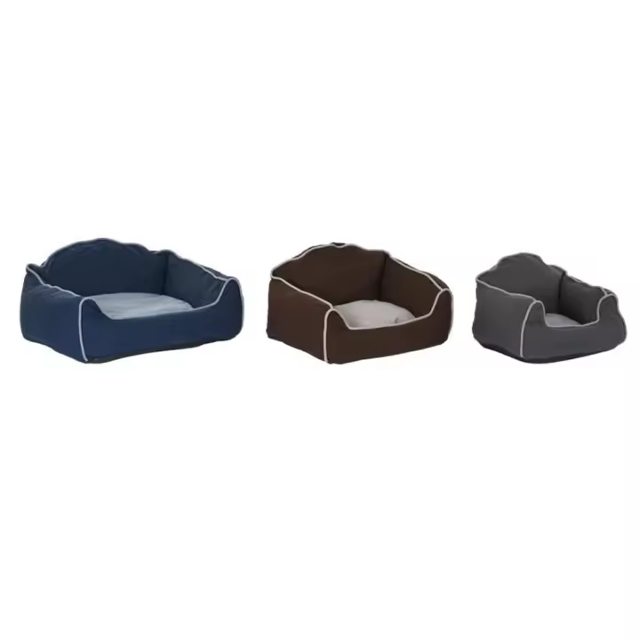 Cama para mascota DKD Home Decor Azul Marrón Gris 72 x 61 x 34 cm - 1