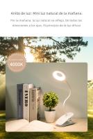 Lámpara De Escritorio LED Con Clip Y Carga USB Batería De Litio Integrada Iluminación Táctil Para Estudio Lectura - details 4
