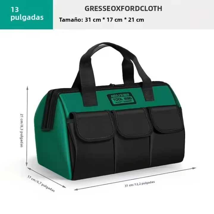 Bolsa De Herramientas AIRAJ De 13 Pulgadas Para Eléctricos Multifuncional Duradera De Tela Oxford Gruesa Para Almacenamiento Portátil Mano - 1