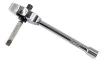 Macwork 4pcs/Set 2-en-1 Llave De Dedo Ratcheteada Y Extensión De Cabeza De Bola Con Dos Piezas De Puntas De Destornillador De Acero Al Carbono Herramienta Multifuncional De 1/4 Pulgada - details 2