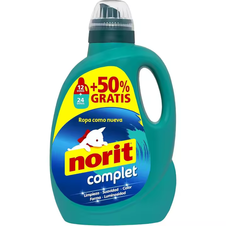Detergente Limpieza Complet  Suavidad Color - Detergentes Líquidos Norit 1800ml - 1