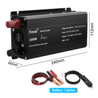 Inversor De Onda Senoidal Pura DC 12V a AC 220V 230V 1500W/2200W/2600W Convertidor De Voltaje Universal Con Enchufe Europeo Accesorios Para Automóvil - details 3
