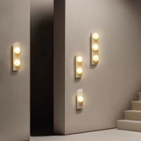 Luz De Pared Retro Amarilla Estilo Japonés Wabi-Sabi Para Dormitorio Y Pasillo Material De Piedra Iluminación Decorativa Simplicidad Y Personalidad - details 3