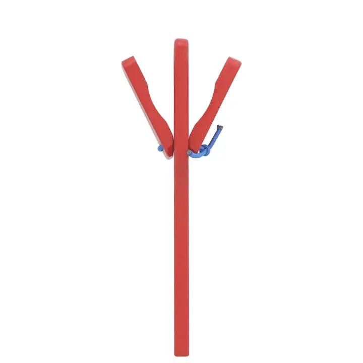 SLADE Castañuelas De Madera Hechas Mano Instrumento De Percusión Para Niños Iluminación Musical Rojas Adecuadas Para Niños Y Niñas - 1