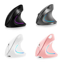 Ratón Vertical Inalámbrico Recargable Ergonómico, 3 Niveles de DPI, Luz Fluente RGB, Juguete Sin Cable - details 14