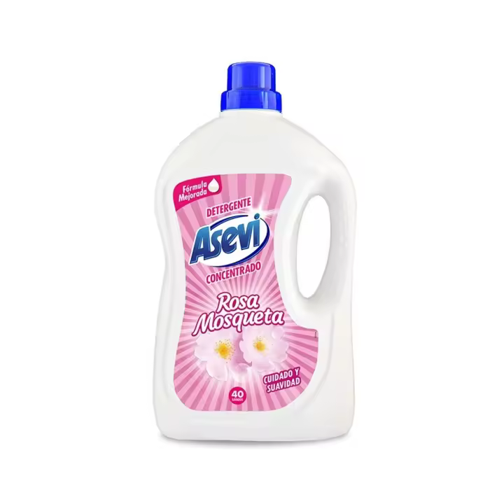 Pack 4 uds. Asevi Detergente Líquido Concentrado Rosa Mosqueta - 40 Dosis - 1