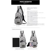 Bolsa De Pecho Para Hombres De Gran Capacidad Unisex Estilo Deportivo Al Aire Libre Moda Casual Cruzada Monedero De Hombro Pequeño - details 1