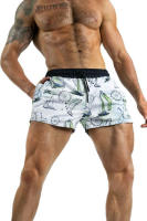 Shorts Deportivos Tejidos Para Hombres Camuflaje Transpirables Ligeros Secado Rápido Talla Europea Y Americana Tres Puntos - details 20