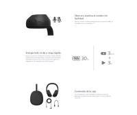 Sony WH-1000XM6 - Auriculares inalámbricos con Cancelación de Ruido, El mejor Noise Cancelling, Hasta 30 horas de batería, Carga rápida, Calidad de sonido premium, Diseno plegable,estuche resistente, Máxima comodidad, 360 Upmix para cine, Game EQ - details 20