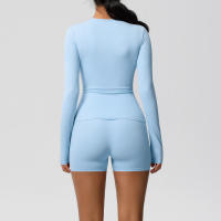 SSITO Traje Deportivo de Yoga para Mujer, 2 UDS., entrenamiento, ajuste Seco, transpirable, Top Deportivo de Alta elasticidad, pantalones de Yoga de Belte Alta para Mujer - details 33