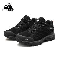 Zapatos De Senderismo De Cuero HIKEUP De Alta Calidad Duraderos Para Hombres Deportes Al Aire Libre Trekk Ing Subida Caza Zapatillas Respirables Talla True - details 25