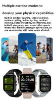 Reloj Inteligente LAXASFIT 2025 Bluetooth Monitor De Sueño Música Compatible Con Android E iOS Regalo Para Hombre Y Mujer - details 3