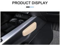 Almohadilla De Rodilla De Cuero Sintético Para Coche Cojín De Pierna De Memoria Universal Cómodo Soporte De Túnel 6.89X2.95 Pulgadas - details 9