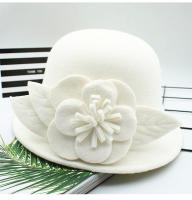 Nueva Gorra De Lana Floral Para Mujer Invierno Fedoras Vintage Western Bucket 10 Colores Calientes Sombreros Bowler H3 - details 11