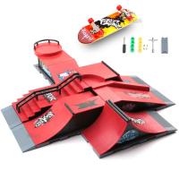 Mini Parque de patines para patinetas de Dedo, combinación de pistas, Rampa para patinetas de Juguetes - details 1
