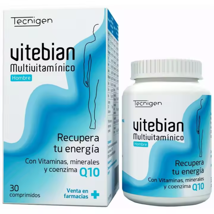 Tecnigen Multivitamínico Con Q10 Para Hombre Vitebian 30 Comprimidos - 1