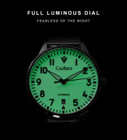 Reloj Mecánico Para Hombre CADISEN Con Luz Propia Y Correa De Acero Inoxidable Cristal De Zafiro Resistente Al Agua NH35A - details 4