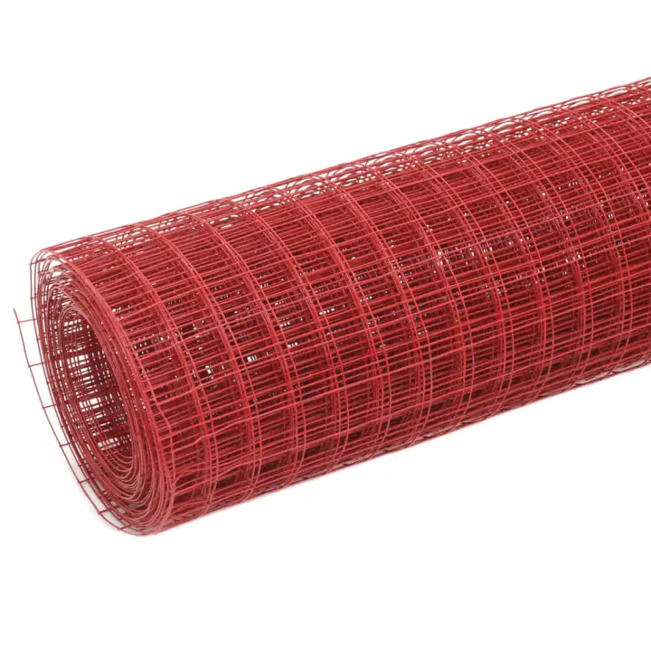 vidaXL Alambrada de gallinero acero revestimiento PVC 25x1,5 m Color Verde,  Gris,  Rojo y mas Perfecta para plantas y animales, múltiples usos malla para ventilación, seguridad, ventana, jardín - 1