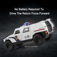 Coche De Juguetes Dongfeng Warrior 1/32 Modelo De Aleación Diecast SUV Coche De Policía Con Sonido Luz Pull Back Cuerpo De Metal Neumáticos De Goma Regalos Para Niños - details 7