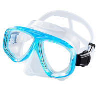 Máscara De Snorkel Antigolpes Con Visera Ajustable Para Natación Y Diving Lentes De Vidrio Templado Y Perno De Silicona Amplio Campo De Visión Cubre Nariz - details 11